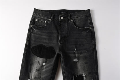 SOLLSALE-PURPLE  Fashion Jeans 9135