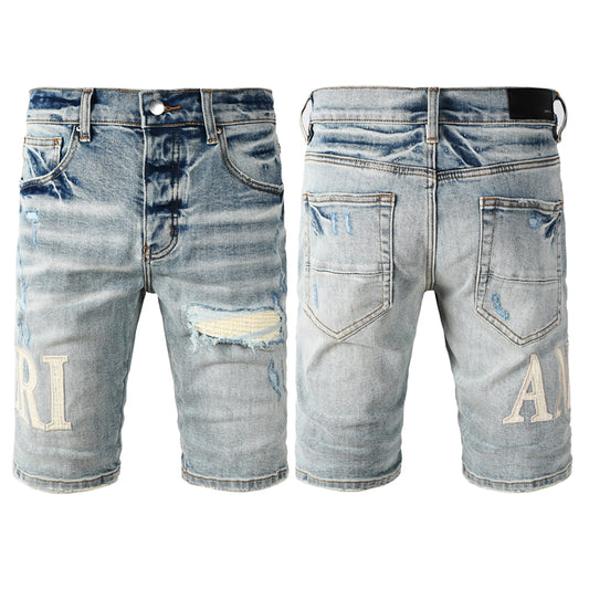 SOLLSALE-AMIRI  Fashion Denim shorts 6010