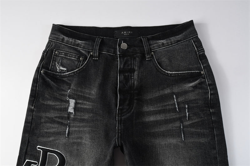 SOLLSALE-AMIRI  Fashion Denim shorts 6004