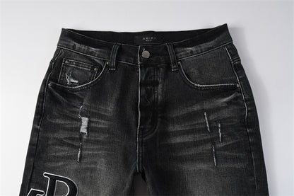 SOLLSALE-AMIRI  Fashion Denim shorts 6004