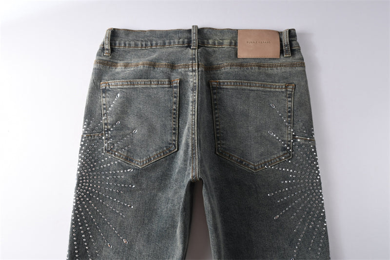 SOLLSALE-PURPLE  Fashion Jeans 9122