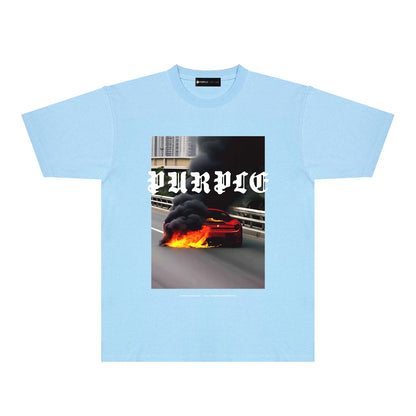 SOLLSALE-PURPLE  fashion T-shirt