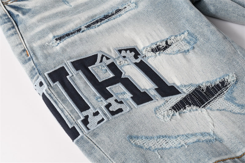 SOLLSALE-AMIRI  Fashion Denim shorts 6008