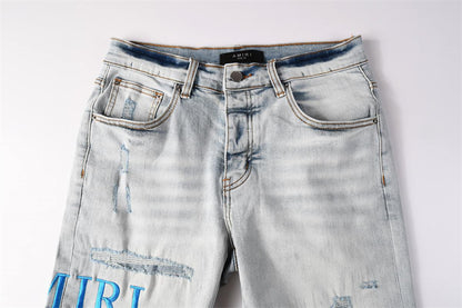 SOLLSALE-AMIRI  Fashion Denim shorts 6012