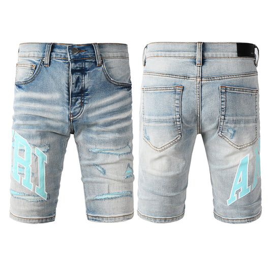 SOLLSALE-AMIRI  Fashion Denim shorts 6007