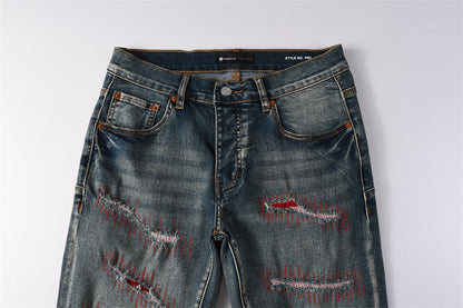SOLLSALE-PURPLE  Fashion Jeans 9114