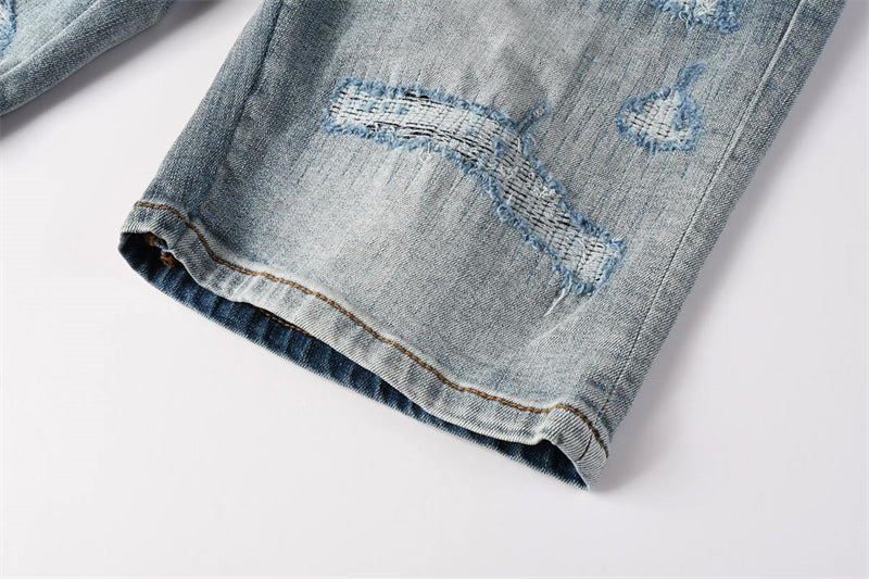 SOLLSALE-AMIRI  Fashion Denim shorts 6011