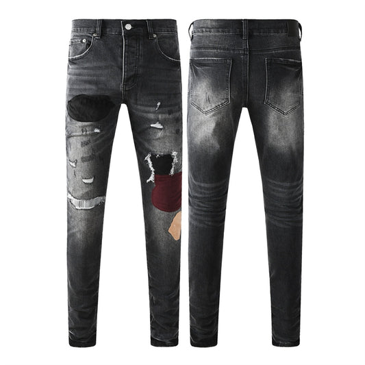 SOLLSALE-PURPLE  Fashion Jeans 9135