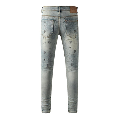 SOLLSALE-PURPLE  Fashion Jeans 9127
