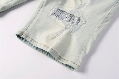SOLLSALE-AMIRI  Fashion Denim shorts 6002
