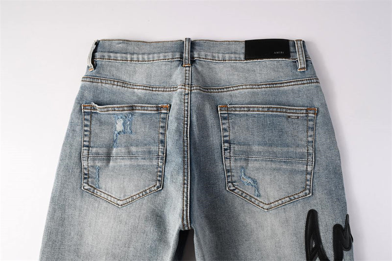 SOLLSALE-AMIRI  Fashion Denim shorts 6011