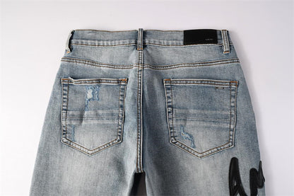 SOLLSALE-AMIRI  Fashion Denim shorts 6011