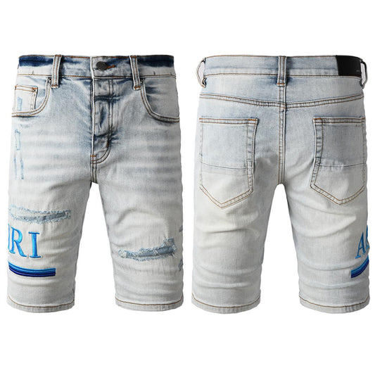 SOLLSALE-AMIRI  Fashion Denim shorts 6012