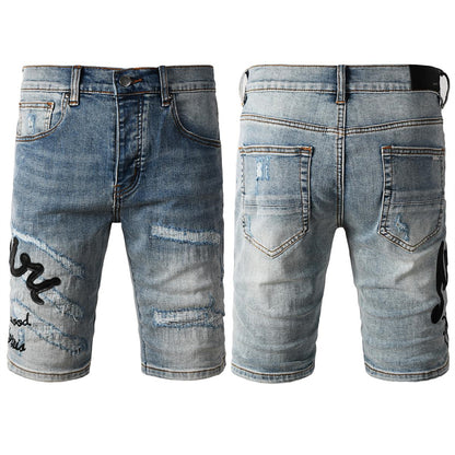 SOLLSALE-AMIRI  Fashion Denim shorts 6011
