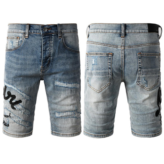 SOLLSALE-AMIRI  Fashion Denim shorts 6011