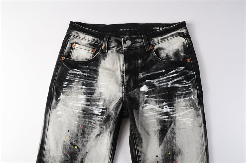 SOLLSALE-PURPLE  Fashion Jeans 9111