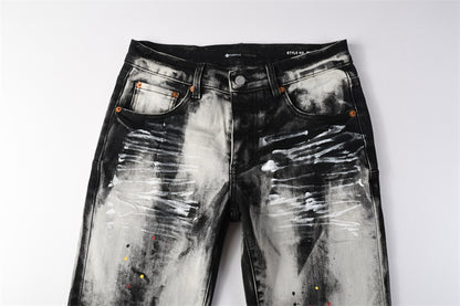 SOLLSALE-PURPLE  Fashion Jeans 9111
