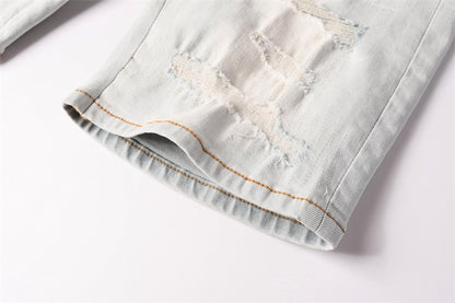 SOLLSALE-AMIRI  Fashion Denim shorts 6001