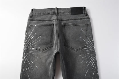 SOLLSALE-PURPLE  Fashion Jeans 9123