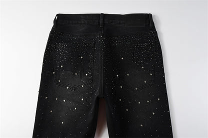SOLLSALE-PURPLE  Fashion Jeans 9130