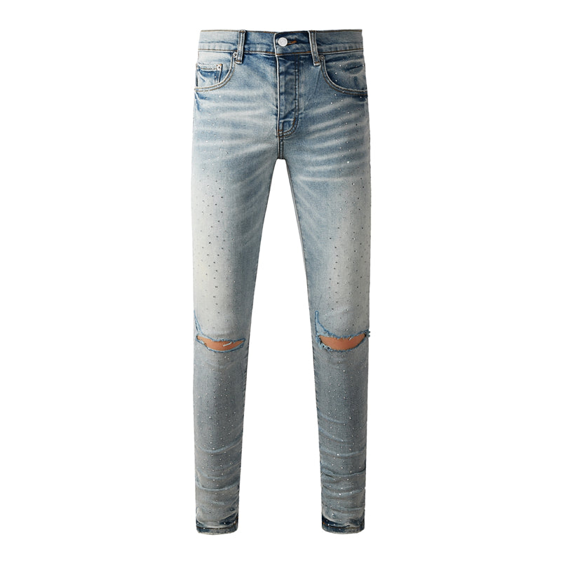 SOLLSALE-PURPLE  Fashion Jeans 9119