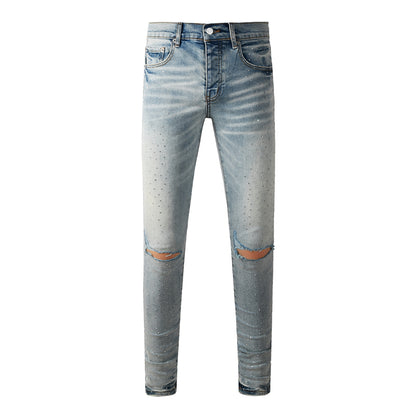 SOLLSALE-PURPLE  Fashion Jeans 9119
