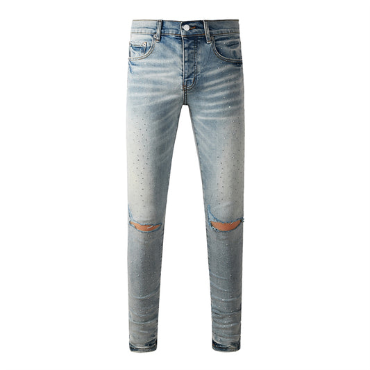 SOLLSALE-PURPLE  Fashion Jeans 9119