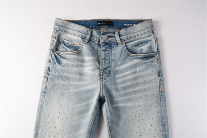 SOLLSALE-PURPLE  Fashion Jeans 9119