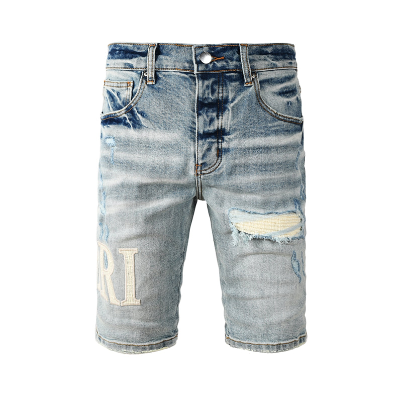 SOLLSALE-AMIRI  Fashion Denim shorts 6010