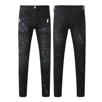 SOLLSALE-PURPLE  Fashion Jeans 9121