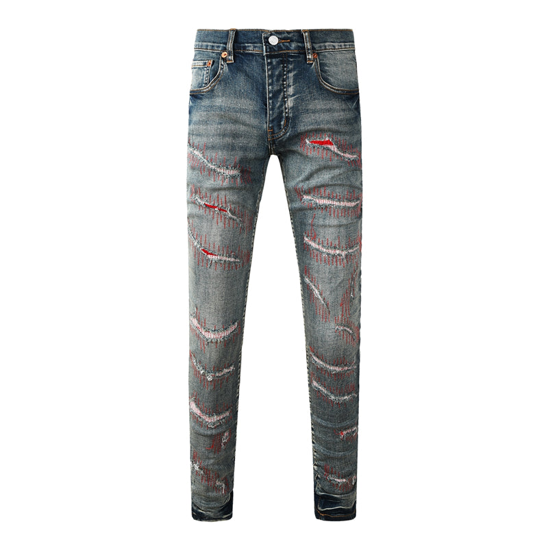 SOLLSALE-PURPLE  Fashion Jeans 9114