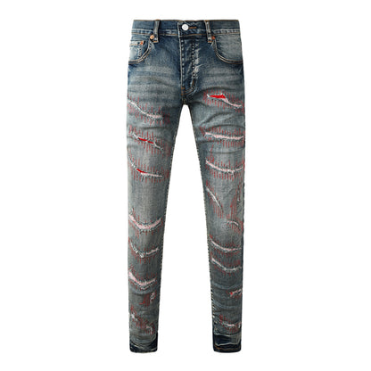 SOLLSALE-PURPLE  Fashion Jeans 9114