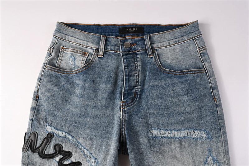 SOLLSALE-AMIRI  Fashion Denim shorts 6011