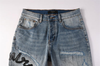 SOLLSALE-AMIRI  Fashion Denim shorts 6011