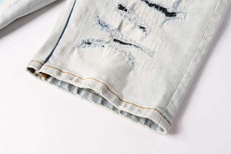 SOLLSALE-AMIRI  Fashion Denim shorts 6006
