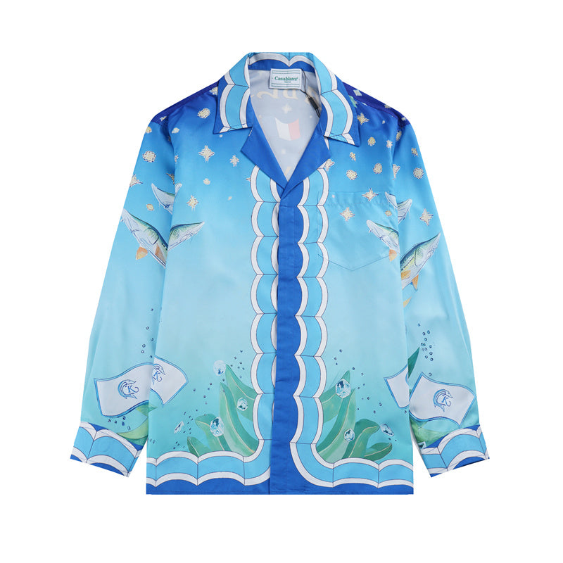 SOLLSALE-Casablanca silk shirt