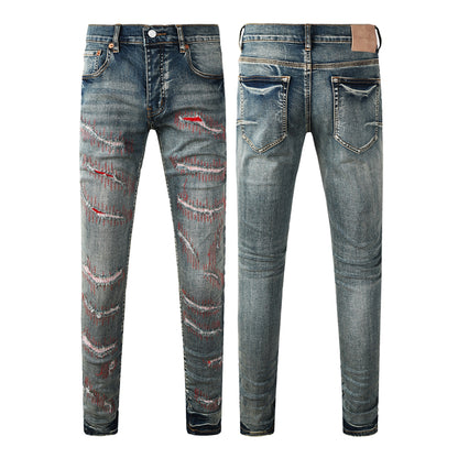 SOLLSALE-PURPLE  Fashion Jeans 9114