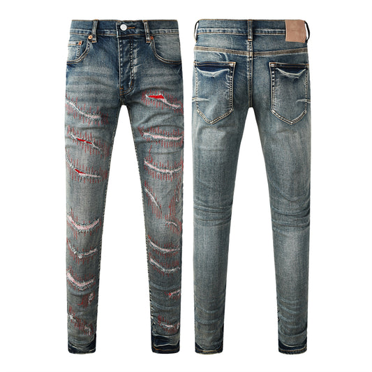 SOLLSALE-PURPLE  Fashion Jeans 9114