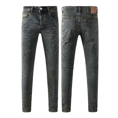 SOLLSALE-PURPLE  Fashion Jeans 9122