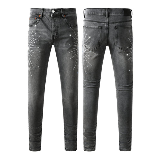 SOLLSALE-PURPLE  Fashion Jeans 9123