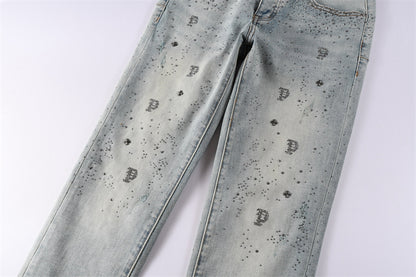 SOLLSALE-PURPLE  Fashion Jeans 9127