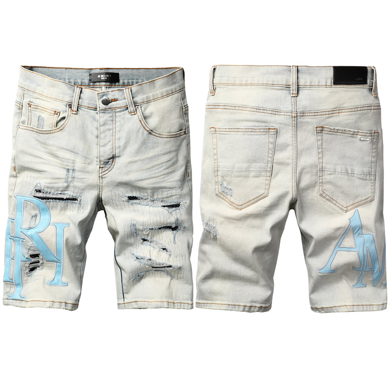 SOLLSALE-AMIRI  Fashion Denim shorts 6006