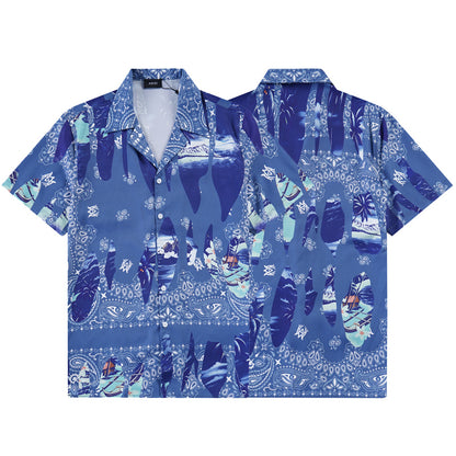 SOLLSALE-AMIRI silk shirt