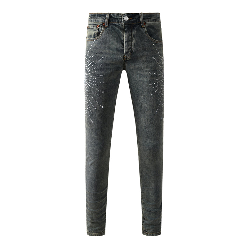 SOLLSALE-PURPLE  Fashion Jeans 9122