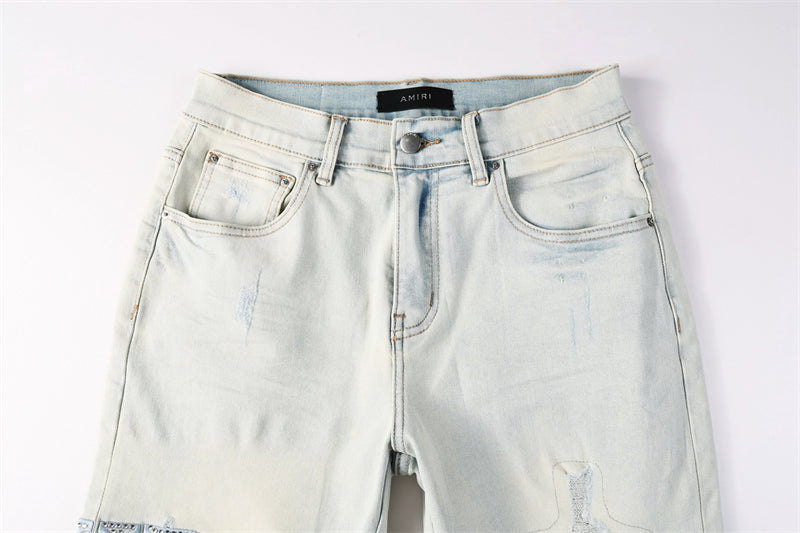 SOLLSALE-AMIRI  Fashion Denim shorts 6002