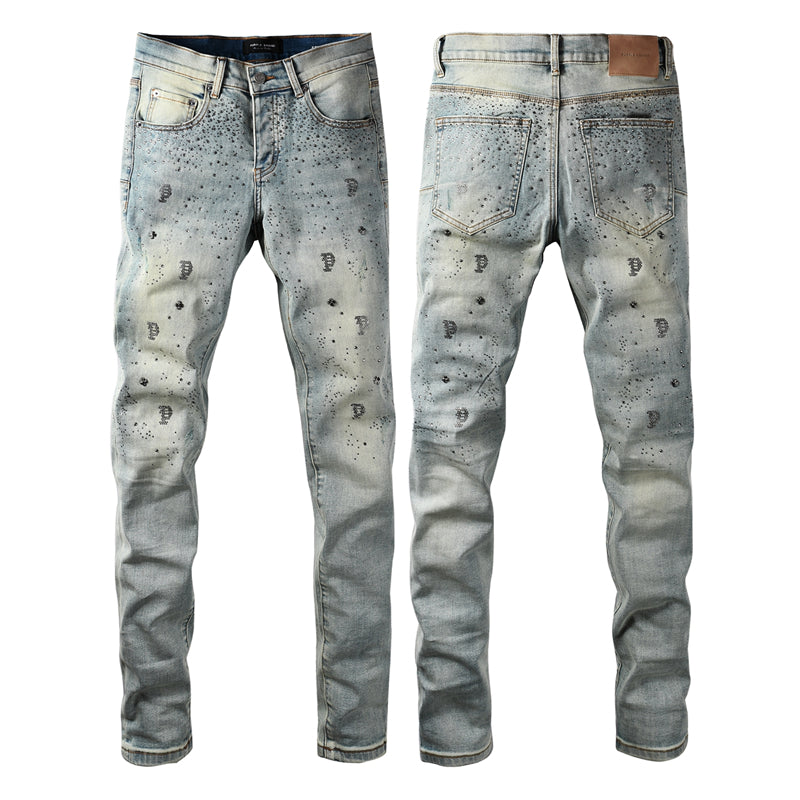 SOLLSALE-PURPLE  Fashion Jeans 9127
