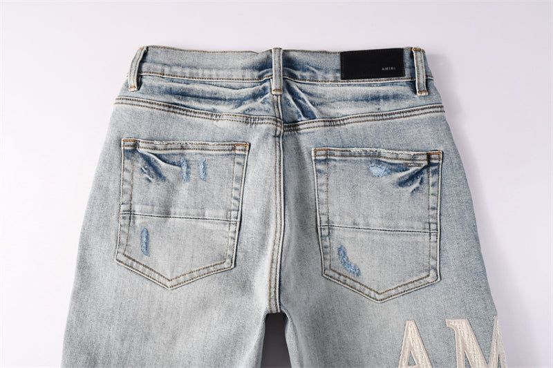 SOLLSALE-AMIRI  Fashion Denim shorts 6010