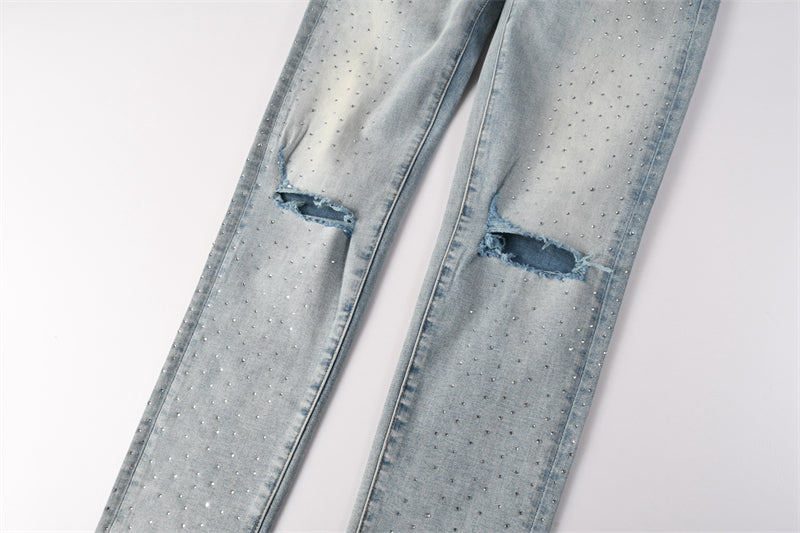 SOLLSALE-PURPLE  Fashion Jeans 9119