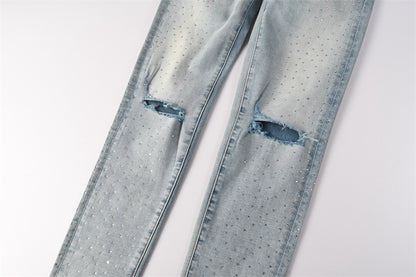 SOLLSALE-PURPLE  Fashion Jeans 9119