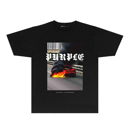 SOLLSALE-PURPLE  fashion T-shirt